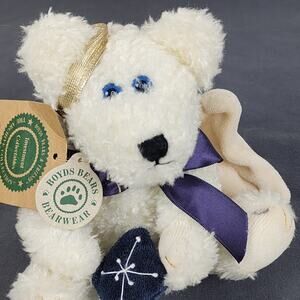 Retired Boyd's Collection 8in White GALAXY Angel Winged Teddy Bear with Tags